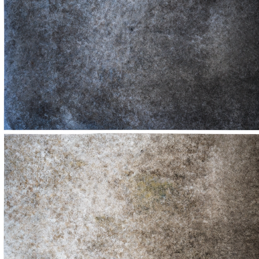 A side-by-side comparison of carpets cleaned with 'quick dry' methods and traditional methods