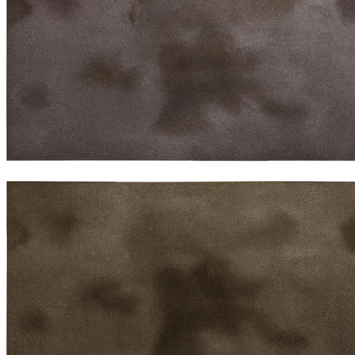 A before-and-after comparison of a carpet stain removed by a pet-specific cleaning service