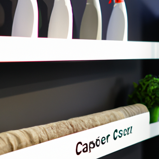 Eco-friendly carpet cleaning solutions displayed on a shelf