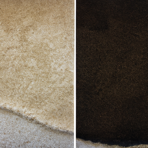 An image showing before and after effects of regular carpet cleaning