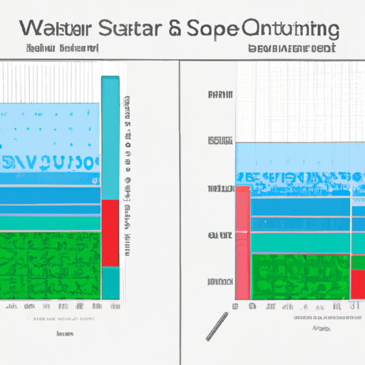 A comparison chart showing water usage in standard and green carpet cleaning