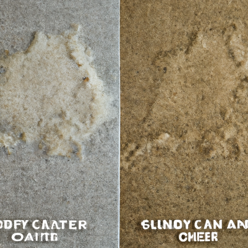 Image showing the difference between a professionally cleaned carpet and a self-cleaned one