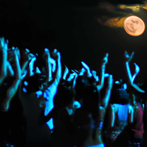 7. Enthusiastic crowd dancing under the moonlight at Koh Phangan's Full Moon Party