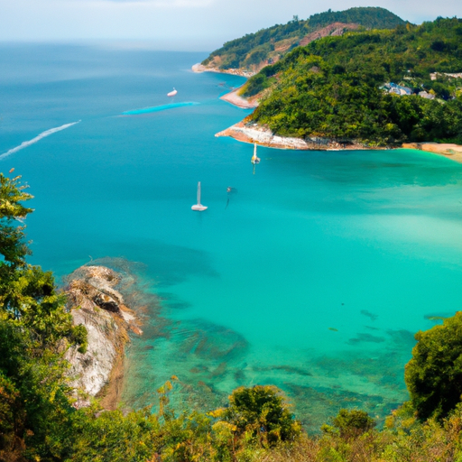 3. The stunning vista of turquoise blue waters and pristine beaches in Phuket